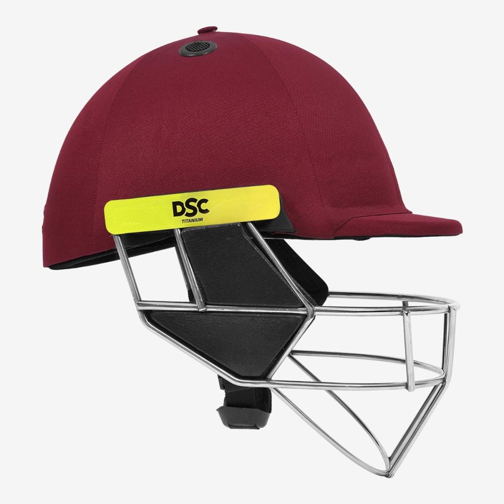DSC Scud Titanium Cricket Helmet, Maroon, Large DSC Scud Titanium Cricket Helmet, Maroon, Large