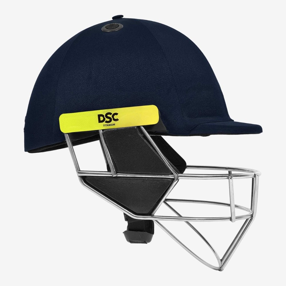 DSC Scud Titanium Cricket Helmet, Navy, Large DSC Scud Titanium Cricket Helmet, Navy, Large