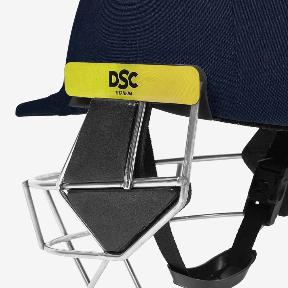 DSC Scud Titanium Cricket Helmet, Navy, Large DSC Scud Titanium Cricket Helmet, Navy, Large