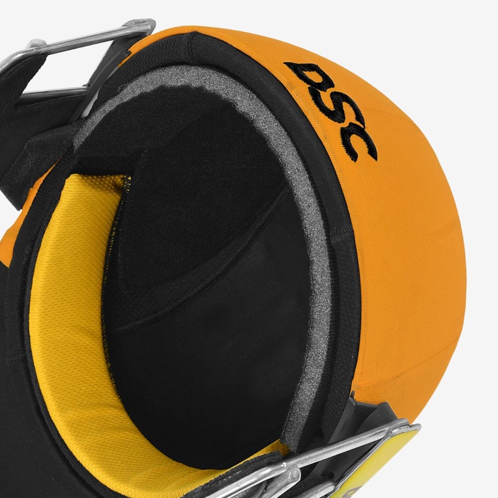 DSC Scud Titanium Cricket Helmet, Yellow, Large DSC Scud Titanium Cricket Helmet, Yellow, Large