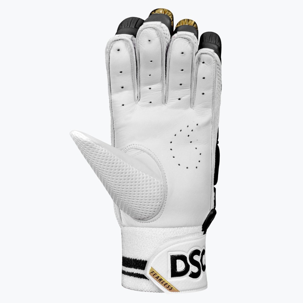 DSC Strike 20/20 Batting Gloves (Black), Mens Left