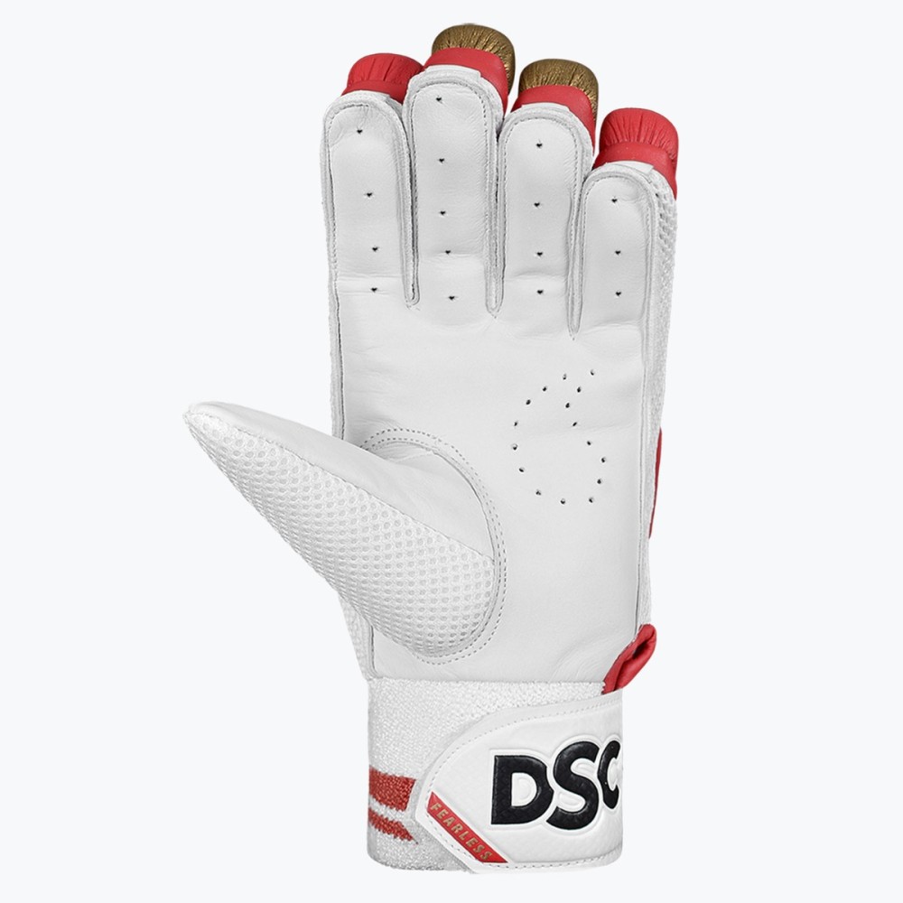 DSC Strike 20/20 Batting Gloves (Red), Mens Left