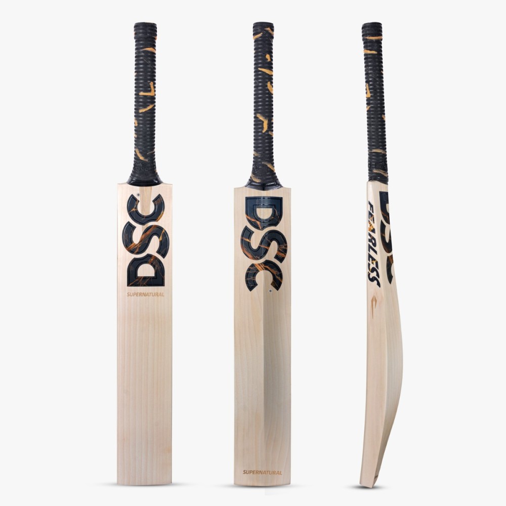DSC Supernatural English Willow Bat (Black Marble), Mens