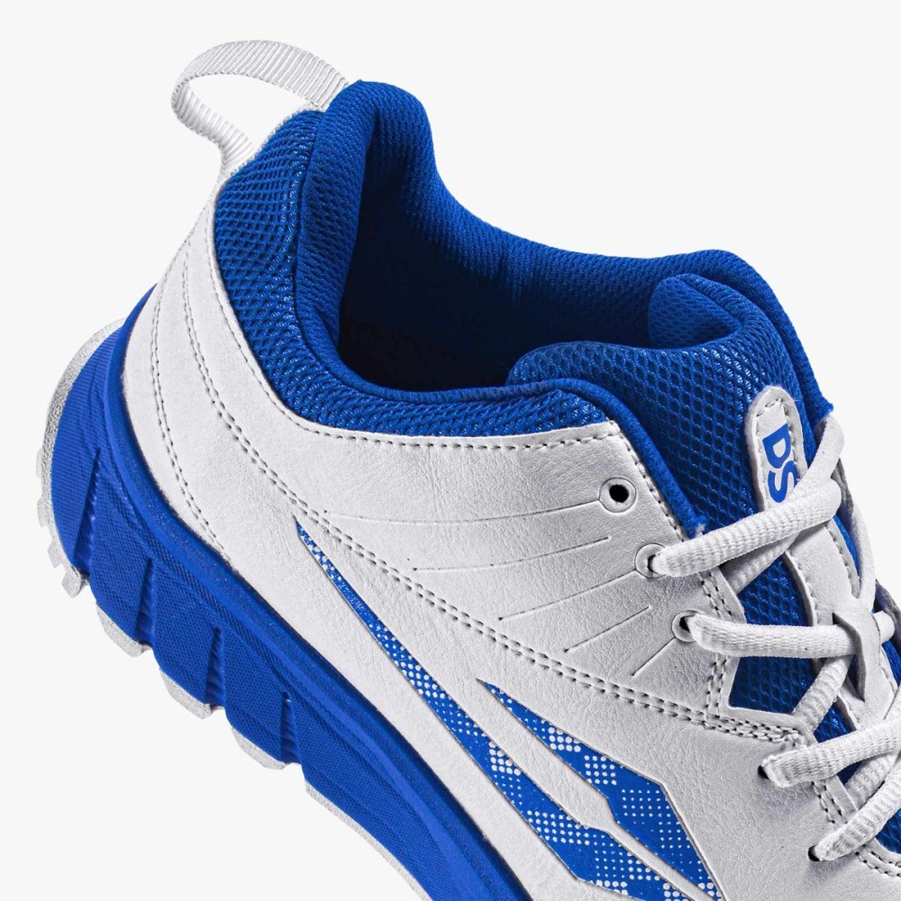 DSC Superstorm Cricket Shoes (Blue / White), BLWH25, 1 DSC Superstorm Cricket Shoes (Blue / White), BLWH25, 1