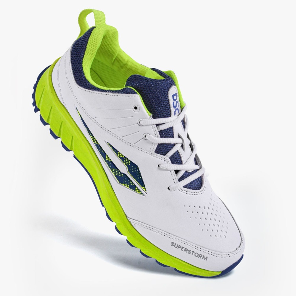 DSC Superstorm Cricket Shoes (Fluoro / Blue), FLBL25, 1 DSC Superstorm Cricket Shoes (Fluoro / Blue), FLBL25, 1