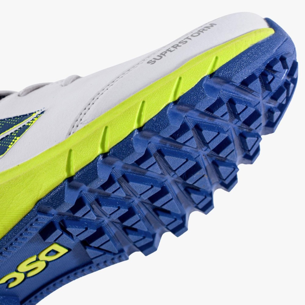 DSC Superstorm Cricket Shoes (Fluoro / Blue), FLBL25, 1 DSC Superstorm Cricket Shoes (Fluoro / Blue), FLBL25, 1