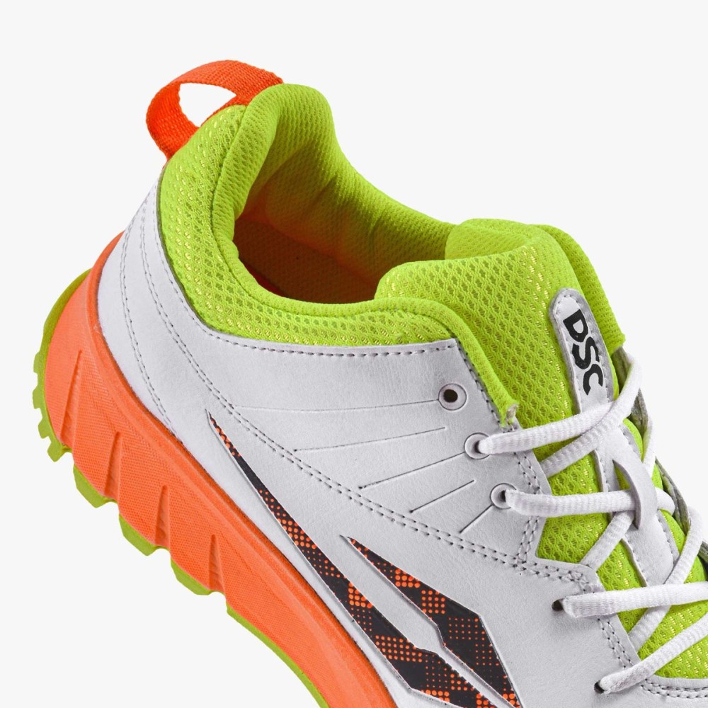 DSC Superstorm Cricket Shoes (Orange / Fluoro), FOFL25, 1 DSC Superstorm Cricket Shoes (Orange / Fluoro), FOFL25, 1