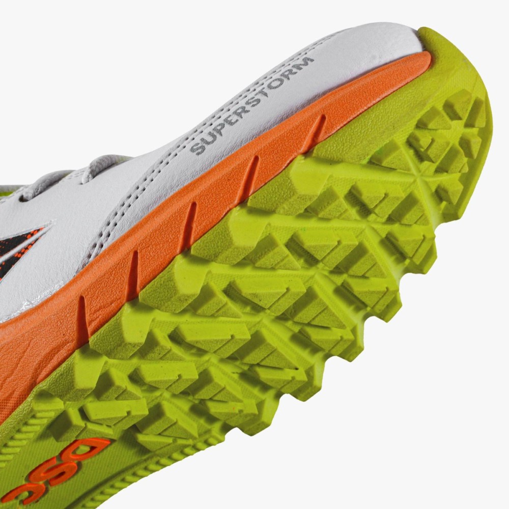 DSC Superstorm Cricket Shoes (Orange / Fluoro), FOFL25, 1 DSC Superstorm Cricket Shoes (Orange / Fluoro), FOFL25, 1