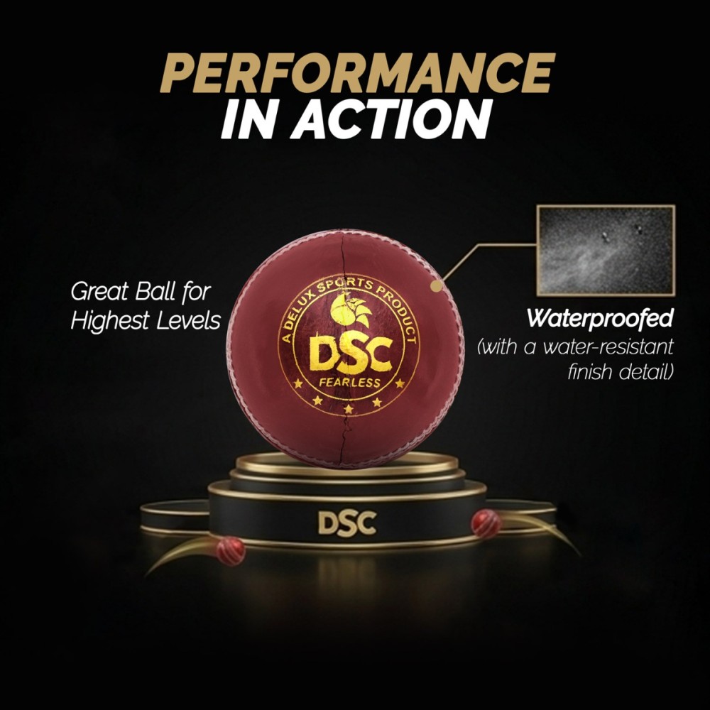 DSC Swing Leather Ball, Red