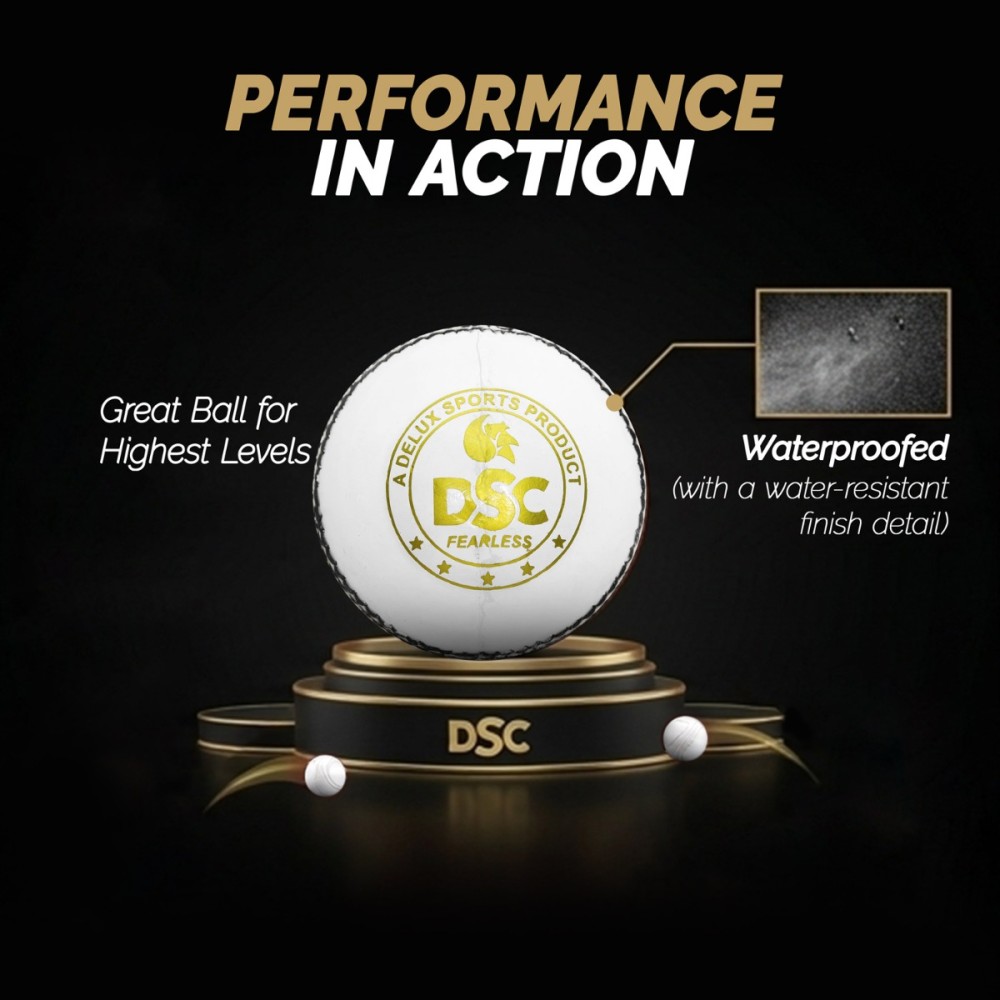 DSC Swing Leather Ball, White