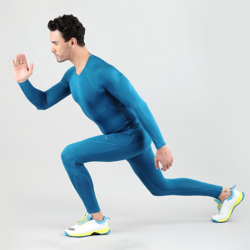 DSC Top Long Sleeve Compression, Dark Azure, Large