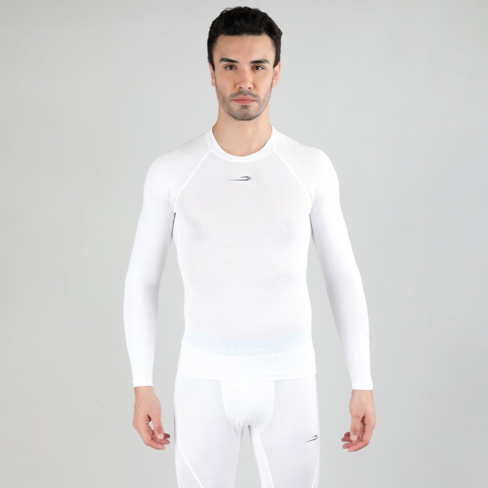 DSC Top Long Sleeve Compression, Off White, Large DSC Top Long Sleeve Compression, Off White, Large