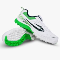 DSC Zooter XT Cricket Shoes (White / Green), White/green, 10