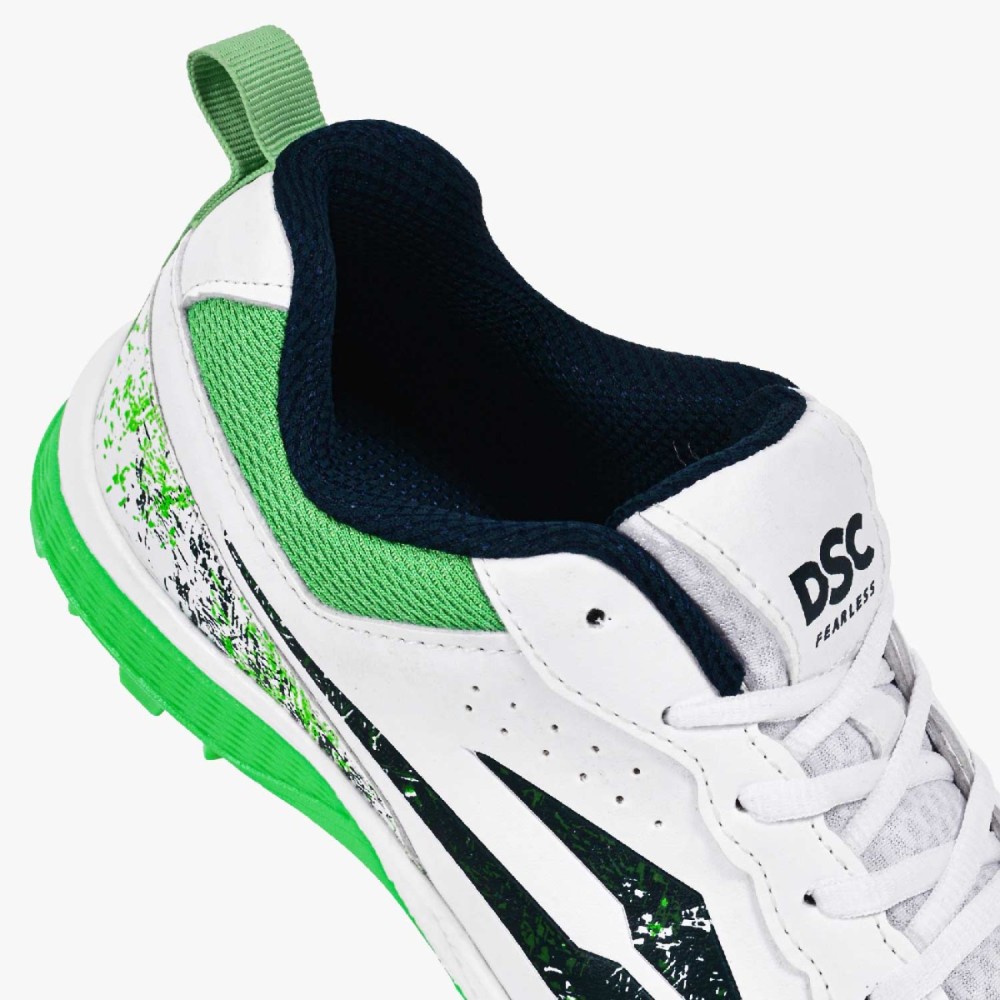 DSC Zooter XT Cricket Shoes (White / Green), White/green, 10 DSC Zooter XT Cricket Shoes (White / Green), White/green, 10