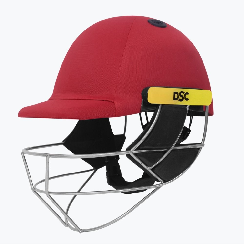 DSC Avenger Pro 2.0 Cricket Helmet, Red, Large