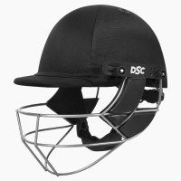 DSC Defender 2.0 Cricket Helmet, Black, Large