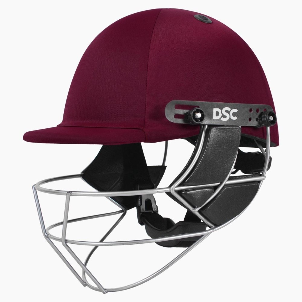 DSC Defender 2.0 Cricket Helmet, Maroon, Large
