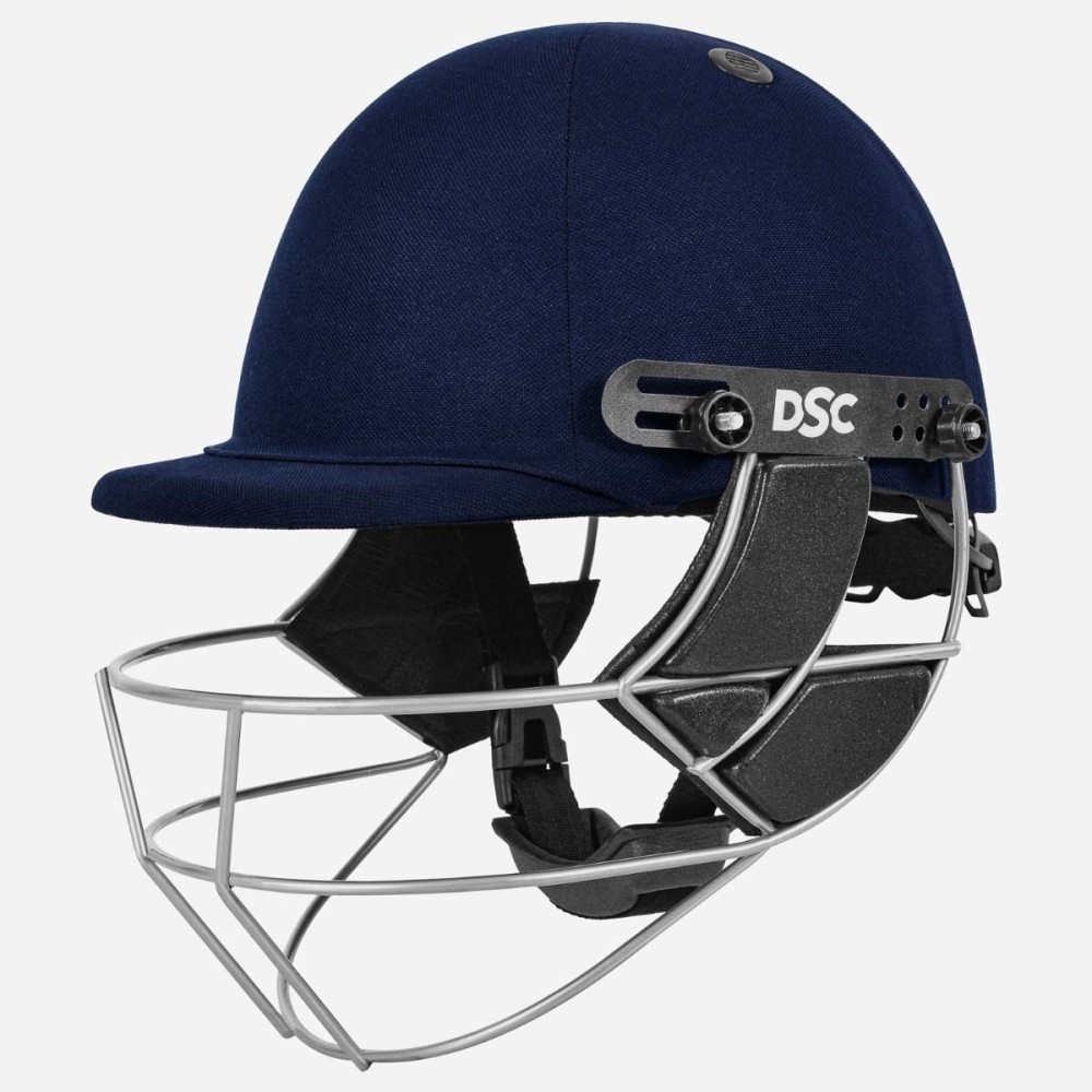 DSC Defender 2.0 Cricket Helmet, Navy, Large