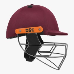 DSC Empra Titanium Cricket Helmet, Maroon