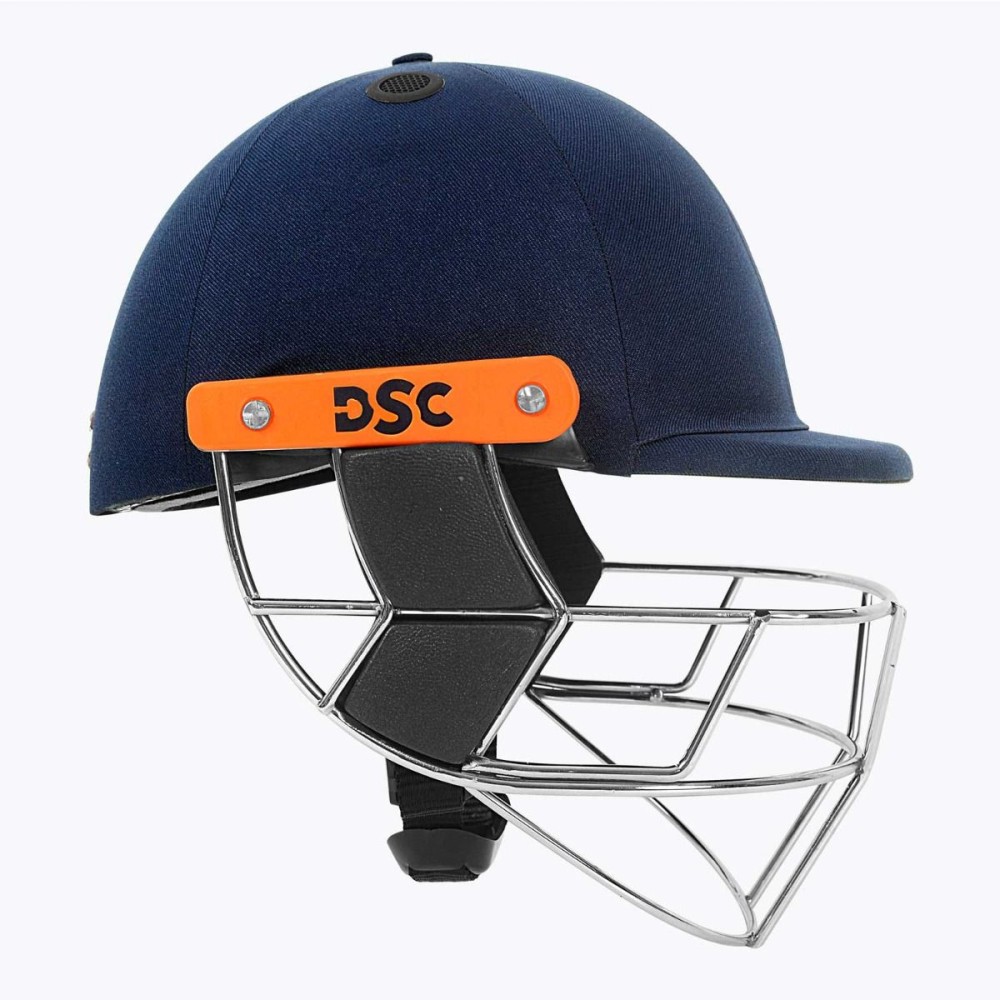 DSC Empra Titanium Cricket Helmet, Navy, Large