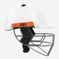 DSC Empra Titanium Cricket Helmet, White, Large