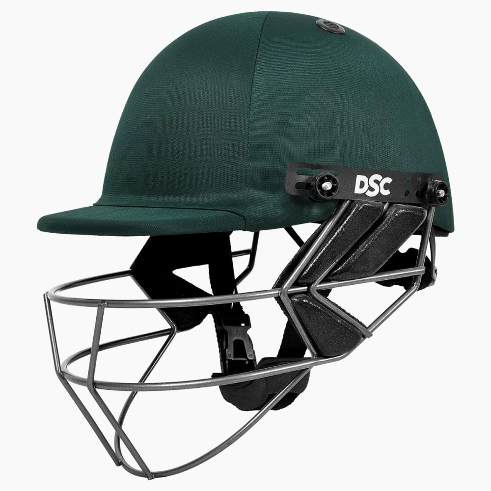 DSC Fort 44 Pro Cricket Helmet, Green, Large