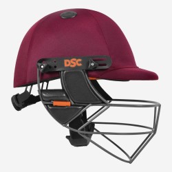 DSC Punch Cricket Helmet, Maroon
