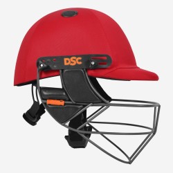 DSC Punch Cricket Helmet, Red