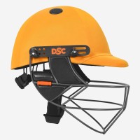 DSC Punch Cricket Helmet, Yellow, L