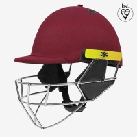 DSC Scud Titanium Cricket Helmet, Maroon, Large