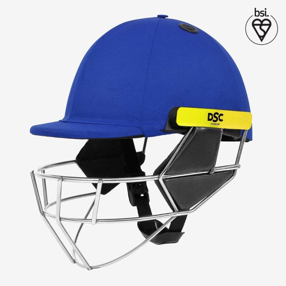 DSC Scud Titanium Cricket Helmet, Royal Blue, Large DSC Scud Titanium Cricket Helmet, Royal Blue, Large