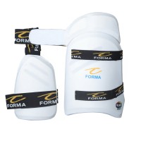 Forma Pro Axis Integrated White Thigh Guard, Large, Right