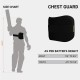 Moonwalkr Chest Guard, Black, Adult
