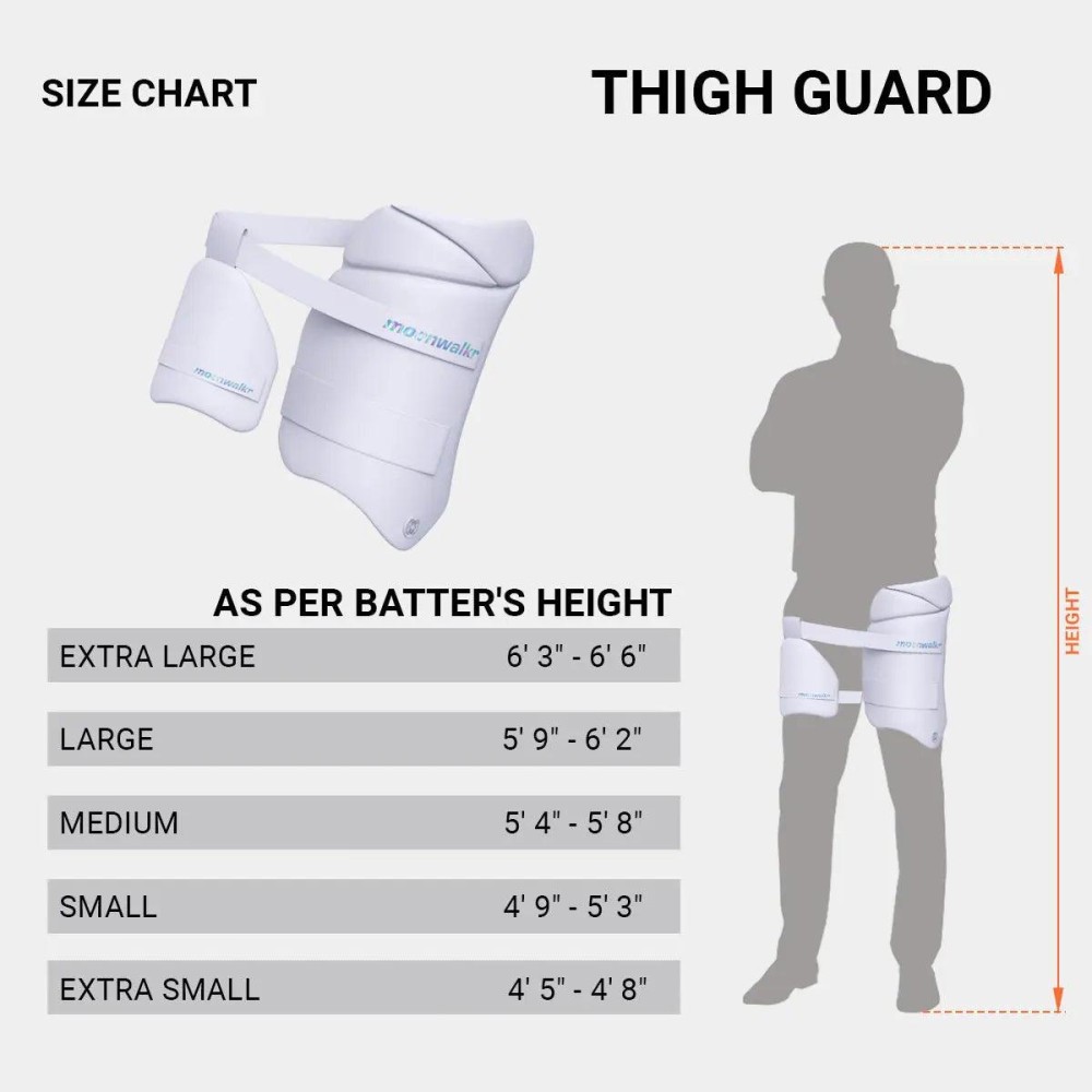 Moonwalkr Thigh Guards 2.0, White, Extra Large, Right Handed Moonwalkr Thigh Guards 2.0, White, Extra Large, Right Handed