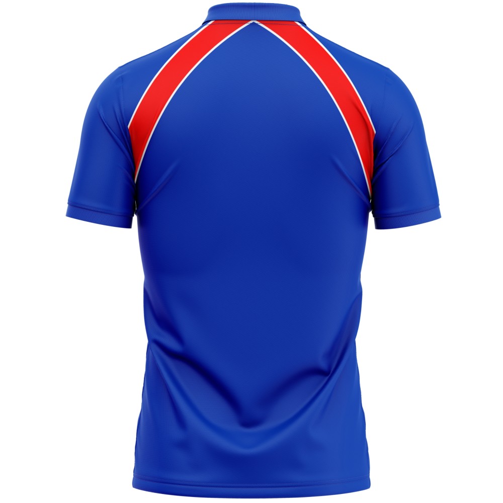 England Blue ODI World Cup 1999 Half Sleeves Cricket Fan Jersey - 100% Dryfit Polyester