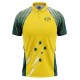 Australia Half Sleeves Cricket Fan Jersey - 100% Dryfit Polyester - With Name Personalization