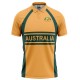 Australia Half Sleeves Cricket Fan Jersey - 100% Dryfit Polyester - With Name Personalization