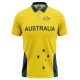 Australia Half Sleeves Cricket Fan Jersey - 100% Dryfit Polyester - With Name Personalization