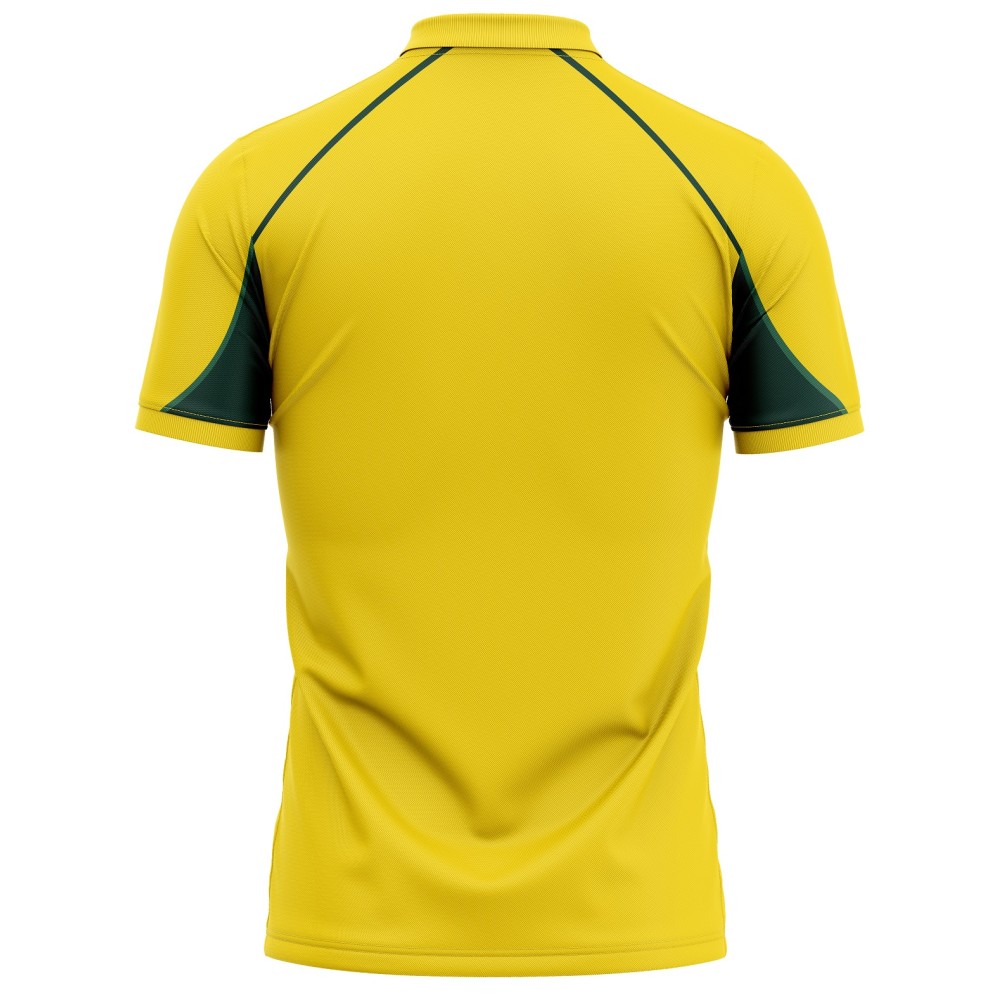 Australia Half Sleeves Cricket Fan Jersey - 100% Dryfit Polyester - With Name Personalization
