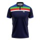 India Retro Navy Blue Cricket T-shirt