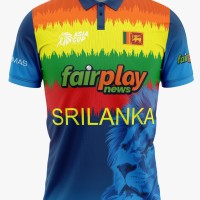Sri Lanka Cricket Asia Cup Jersey 2022 Half Sleeves Cricket Fan Jersey - 100% Dryfit Polyester - With Name Personalization