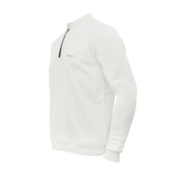 Off White Zip Up Full Sleeves Cricket Jumper