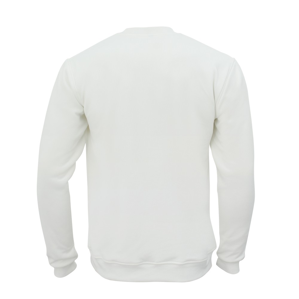 Off White V Neck Full Sleeves Cricket Jumper