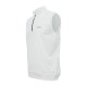 Off White Zip Up Without Sleeves Cricket Jumper