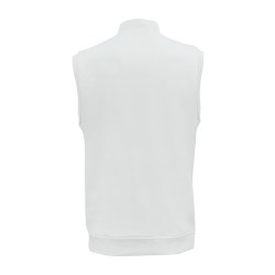 Off White Zip Up Without Sleeves Cricket Jumper