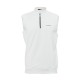 Off White Zip Up Without Sleeves Cricket Jumper