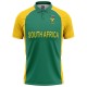 South Africa 2011 ICC World Cup Half Sleeves Cricket Fan Jersey - 100% Dryfit Polyester - With Name Personalisation