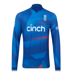 England Blue ODI World Cup 2023 Full Sleeves Cricket Fan Jersey - 100% Dryfit Polyester