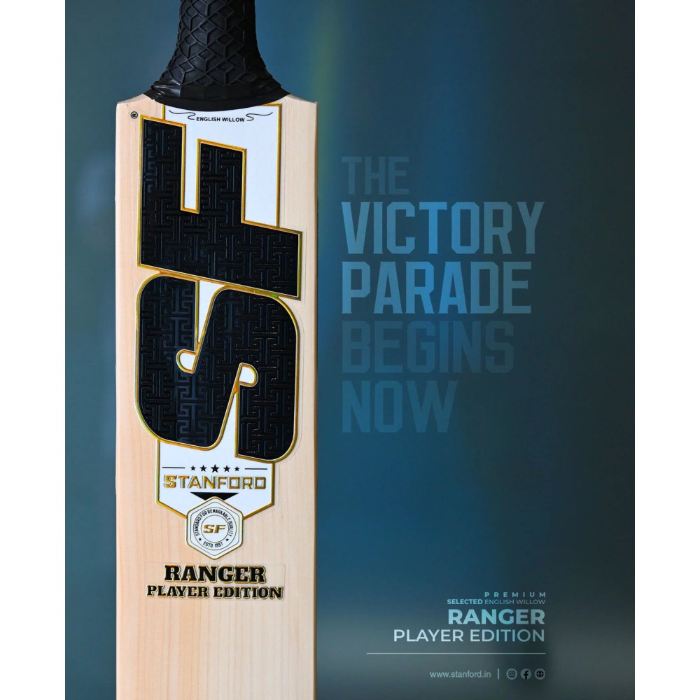 SF Ranger Player Edition English Willow Bat, Short Handle