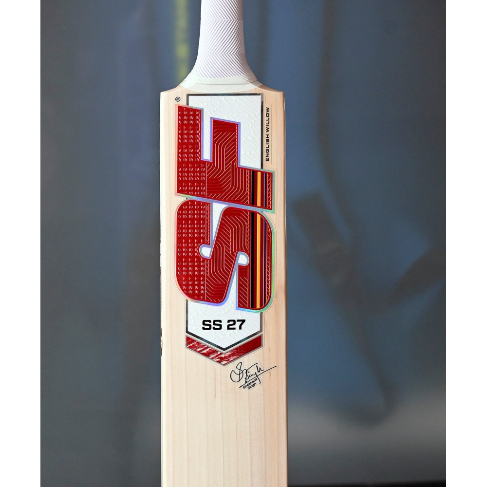 SF SS 27 English Willow Bat, Short Handle